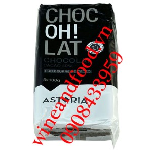 Socola đen Astoria 40% lốc 4 thanh
