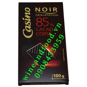 Socola đen Casino Noir 80% 100g