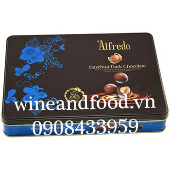 Socola đen hạt dẻ Alfredo hộp thiếc 228g