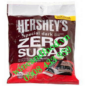 Socola đen Hershey's không đường túi 85g