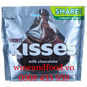 Socola sữa Hershey's Kisses Share Pack 306g