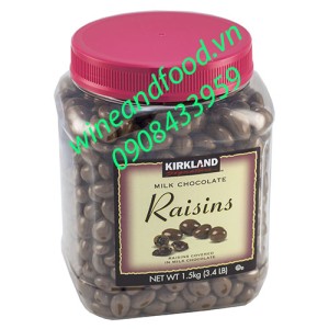 Socola sữa nhân nho Kirkland 1kg5