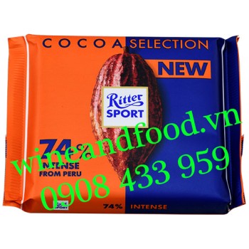 Socola Ritter Sport Cocoa Selection 74% Smooth 100g