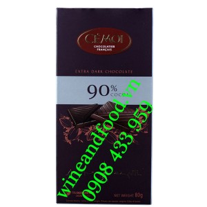 Socola Cemoi đen 90% thanh 100g