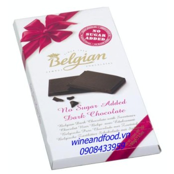 Socola đen không đường Belgian 100g