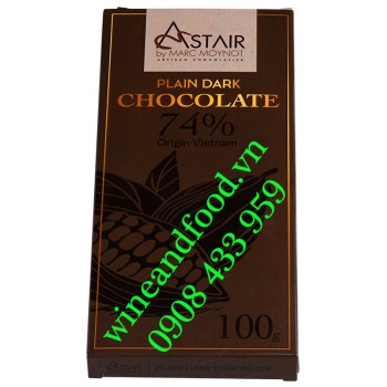 Socola đen Plain Dark Astair Marcmoynot 74% 100g