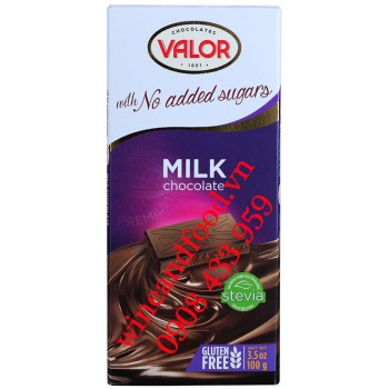 Socola sữa không đường Valor 100g