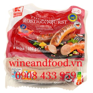 Xúc xích Đức Thuringer Rostbratwurst Original Classic 500g