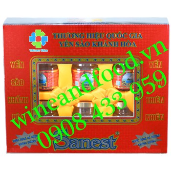 Nước yến Sanest Khánh Hòa không đường hộp 8 hũ 70ml