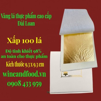 Vàng lá thực phẩm cao cấp Đài Loan