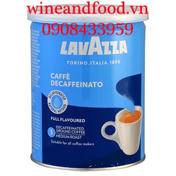 Cà phê bột Lavazza Decaffeinato lon 250g