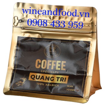 Cà phê Quảng Trị Arabica Specialty rang xay CTV túi zip 100g