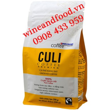 Cà phê rang xay Culi Bùi Văn Ngọ túi 250g