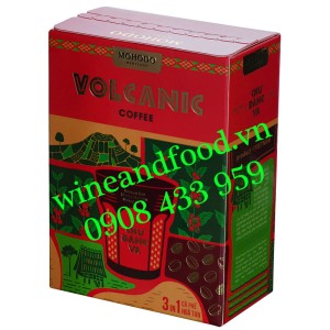 Cà phê Volcanic hòa tan 3in1 Chu Đăng Ya Mohodo hộp giấy 108g