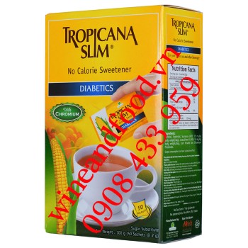 Đường bắp ăn kiêng Tropicana Slim hộp 50 gói 100g