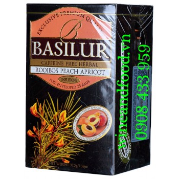 Trà Basilur Rooibos Đào Mơ túi lọc hộp 37g5