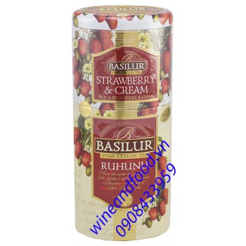 Trà Basilur strawberry cream Ruhunu 125g