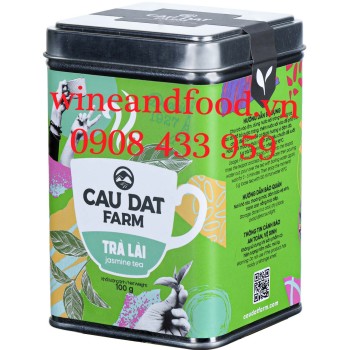 Trà Lài Cầu Đất Farm hộp thiếc 100g