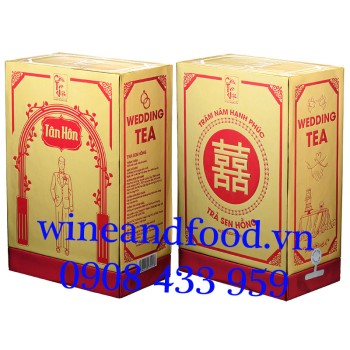 Trà cưới Wedding Tea Tân Hôn Cầu Tre Việt Sen Hồng 100g
