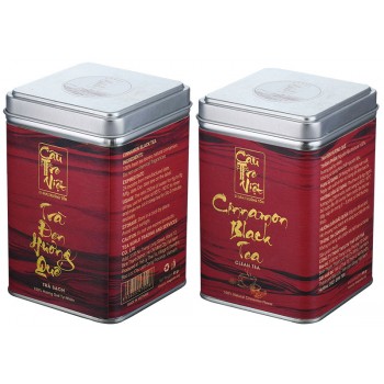 Trà đen hương quế Cầu Tre Việt hộp thiếc 85g