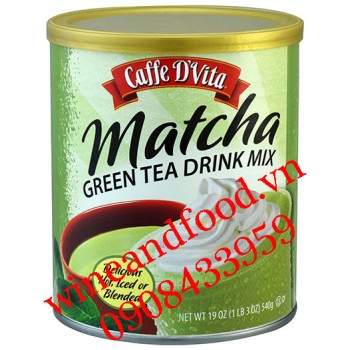 Bột Trà Xanh Matcha Caffe D'vita lon 540g