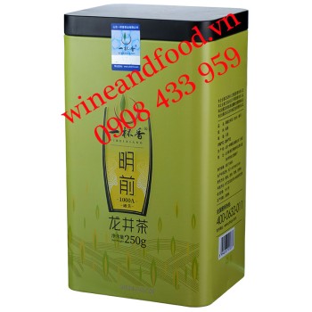 Trà Long Tỉnh Một Chén Trà Minh Thiên hộp thiếc 250g