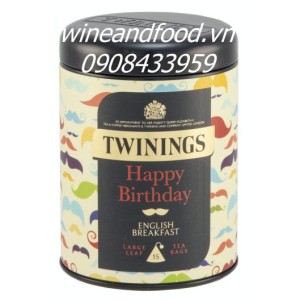 Trà Twinings Happy Birthday English Breakfast hộp đen