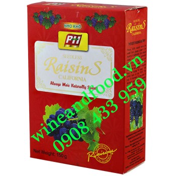 Nho khô không hạt California PH hộp 150g