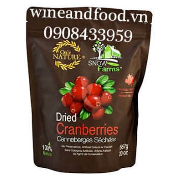 Trái Cranberry khô Snow Farms 567g