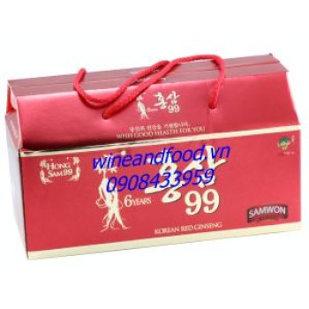 Hồng sâm nước 6 tuổi Samwon hộp 10 chai
