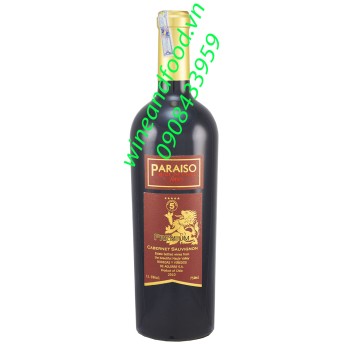 Rượu vang đỏ Paraiso Cabernet Sauvignon 750ml