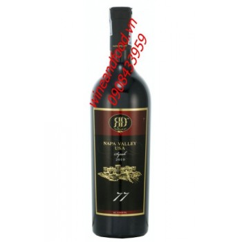 Rượu vang Napa Valley 77 Syrah 2010