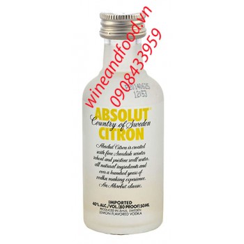 Rượu mini Vodka Absolut Citron
