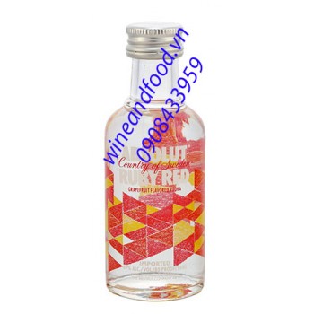 Rượu mini Vodka Absolut Ruby Red