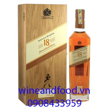 Rượu Whisky Johnnie Walker 18 năm hộp gỗ
