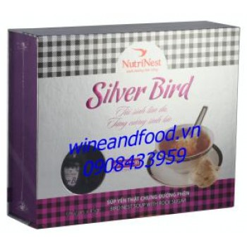 Súp yến chưng đường phèn Silver Bird hộp 6 hũ 45g